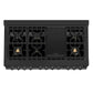 ZLINE 48" Black Stainless 6.0 cu.ft. 7 Gas Burner/Electric Oven Range