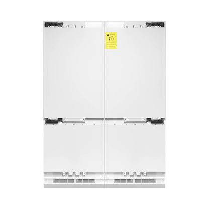 ZLINE 60" 32.2 cu. Ft. Panel Ready Built-In 4-Door French Door Refrigerator with Internal Water and Ice Dispenser 