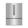 ZLINE 60" Autograph Edition 32.2 cu. ft. Built-in 4-Door French Door Refrigerator with Internal Water and Ice Dispenser in Stainless Steel with Accents RBIVZ-304-60