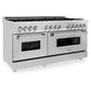 ZLINE 60" Professional Convection Oven Freestanding Double Oven Dual Fuel Range