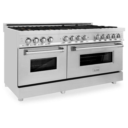 ZLINE 60" Professional Convection Oven Freestanding Double Oven Dual Fuel Range