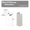 ZLINE 61 in. Wooden Chimney Extension for Ceilings up to 12.5 ft - 321TT-E