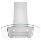 ZLINE Alpine Series Convertible Island Mount Range Hood in Stainless Steel 