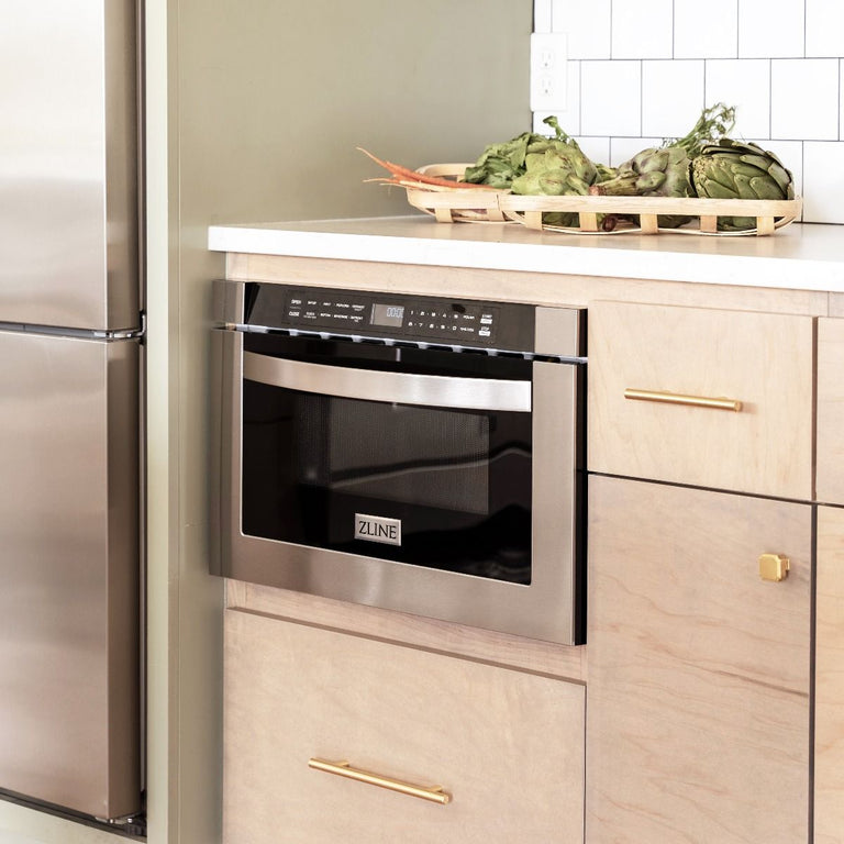ZLINE Appliance Package - 30 in. Dual Fuel Range, 30 in. Range Hood, Microwave Drawer, 3 Rack Dishwasher - 4KP-RARH30-MWDWV