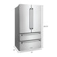 ZLINE Appliance Package - 30 in. Dual Fuel Range, Range Hood, 3 Rack Dishwasher, Refrigerator - 4KPR-RARH30-DWV