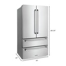 ZLINE Appliance Package - 36 in. Dual Fuel Range, Range Hood, 3 Rack Dishwasher, Refrigerator - 4KPR-RARH36-DWV