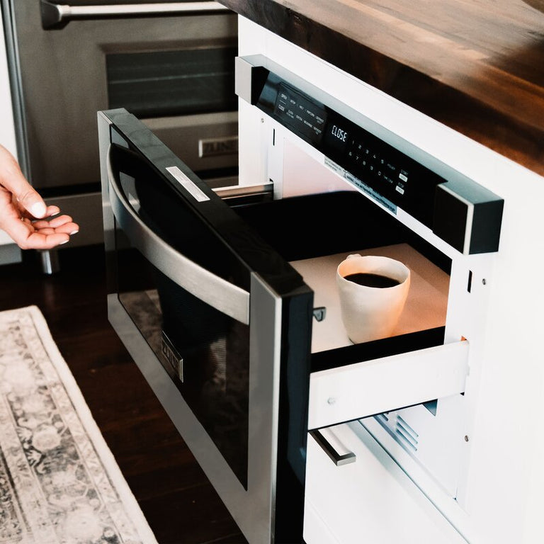 ZLINE Appliance Package - 36 in. Dual Fuel Range, Range Hood, Microwave Drawer - 3KP-RARH36-MW