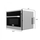 ZLINE Appliance Package - 36 In. Dual Fuel Range, Range Hood, Microwave Oven in Stainless Steel - 3KP-RARHMWO-36
