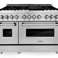 ZLINE Appliance Package - 48 in. Dual Fuel Range, Range Hood, Microwave Drawer - 3KP-RARH48-MW