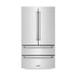 ZLINE Appliance Package -Kitchen Package with Refrigeration, 30" Stainless Steel Gas Rangetop, 30" Convertible Vent Range Hood, 30" Double Wall Oven, and 24" Tall Tub Dishwasher - 5KPR-RTRH30-AWDDWV