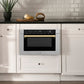 ZLINE Autograph Edition 24" 1.2 cu. ft. Built-in Microwave Drawer with a Traditional Handle in Fingerprint Resistant Stainless Steel MWDZ-1-SS-H
