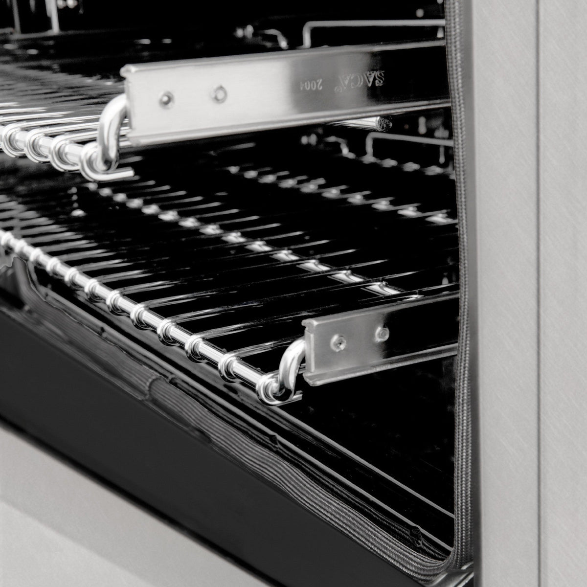 ZLINE Autograph Edition 24" 2.8 cu. ft. Dual Fuel Range with Gas Stove and Electric Oven in DuraSnow Stainless Steel with Accents