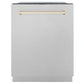 ZLINE Autograph Edition 24" 3rd Rack Top Touch Control Tall Tub Dishwasher in Stainless Steel with Accent Handle, 45dBa