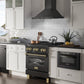 ZLINE Autograph Edition 30" 4.0 cu. ft. Dual Fuel Range with Gas Stove and Electric Oven in Black Stainless Steel with Accents
