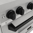 ZLINE Autograph Edition 30" 4.0 cu. ft. Dual Fuel Range with Gas Stove and Electric Oven in DuraSnow Stainless Steel with Accents