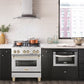 ZLINE Autograph Edition 30" 4.0 cu. ft. Dual Fuel Range with Gas Stove and Electric Oven in DuraSnow Stainless Steel with Accents