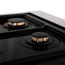 ZLINE Autograph Edition 30" 4.0 cu. ft. Dual Fuel Range with Gas Stove and Electric Oven in DuraSnow Stainless Steel with White Matte Door and Accents