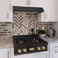 ZLINE Autograph Edition 30" Porcelain Rangetop with 4 Gas Burners in Black Stainless Steel and Accents