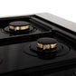 ZLINE Autograph Edition 36" 4.6 cu. ft. Dual Fuel Range with Gas Stove and Electric Oven in DuraSnow Stainless Steel with Accents