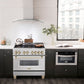 ZLINE Autograph Edition 36" 4.6 cu. ft. Dual Fuel Range with Gas Stove and Electric Oven in DuraSnow Stainless Steel with Accents