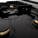 ZLINE Autograph Edition 36" 4.6 cu. ft. Dual Fuel Range with Gas Stove and Electric Oven in DuraSnow Stainless Steel with White Matte Door and Accents