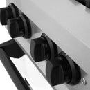 ZLINE Autograph Edition 36" 4.6 cu. ft. Dual Fuel Range with Gas Stove and Electric Oven in DuraSnow Stainless Steel with White Matte Door and Accents