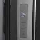 ZLINE Autograph Edition 36-Inch 28.9 cu. ft. Standard-Depth French Door External Water Dispenser Refrigerator with Dual Ice Maker in Fingerprint Resistant Stainless Steel and Matte Black Handles RSMZ-W-36-MB