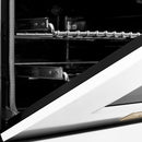 ZLINE Autograph Edition 48" 6.0 cu. ft. Dual Fuel Range with Gas Stove and Electric Oven in Stainless Steel with White Matte Door and Accents