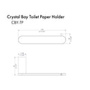 ZLINE Crystal Bay Toilet Paper Holder With Color Options