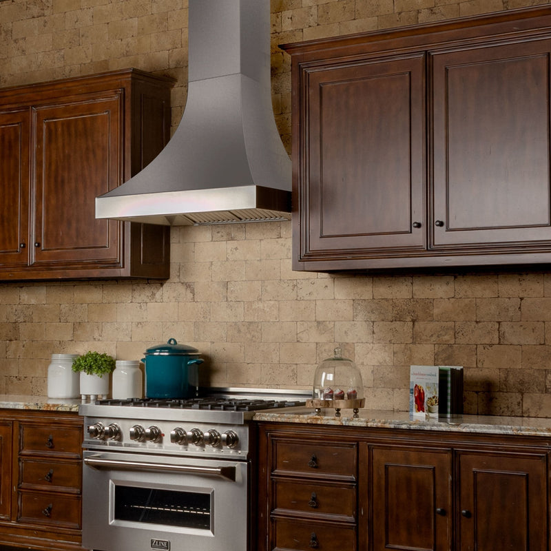 ZLINE Designer Series DuraSnow Stainless Steel Wall Range Hood