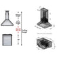 ZLINE Dual Remote Blower Island Mount Range Hood in Stainless Steel - 697i-RD