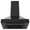 ZLINE Ducted Vent Black Stainless Steel Wall Mount Range Hood BS655N
