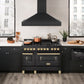 ZLINE Ducted Vent Black Stainless Steel Wall Mount Range Hood BS655N