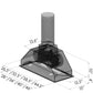ZLINE Ducted Wall Mount Range Hood Insert in Stainless Steel 695