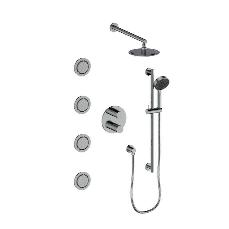 ZLINE Emerald Bay Thermostatic Shower System with Body Jets 