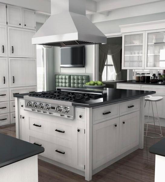 ZLINE Island Mount Range Hood in Stainless Steel