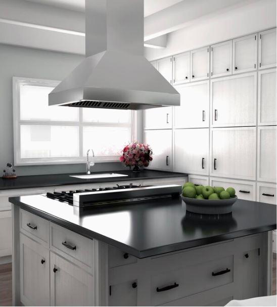 ZLINE Island Mount Range Hood in Stainless Steel