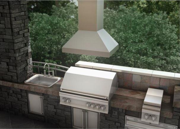 ZLINE Island Mount Range Hood in Stainless Steel