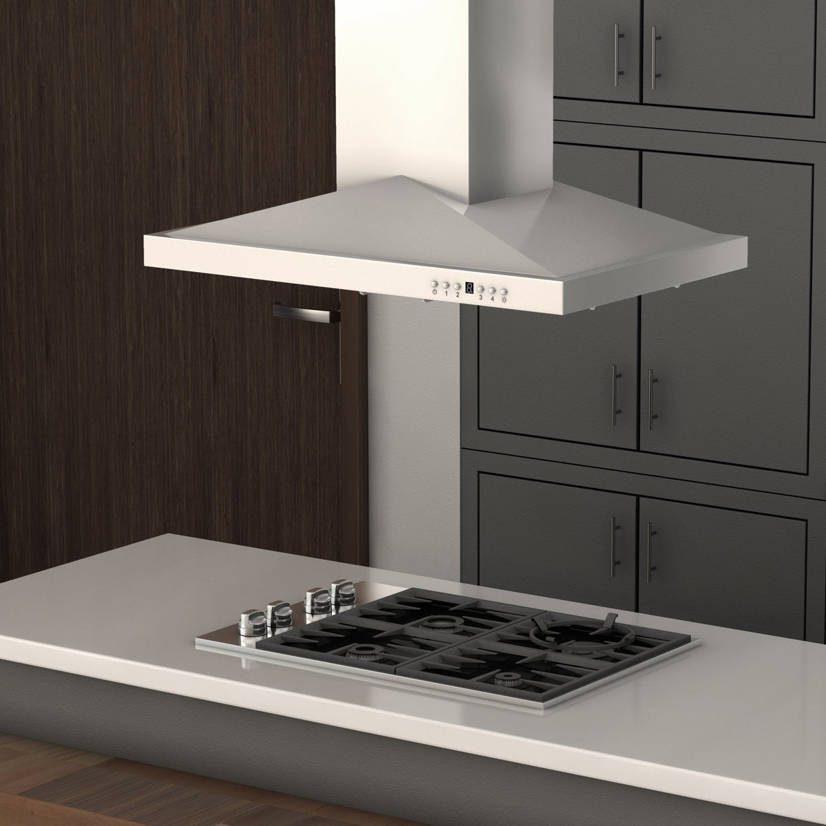ZLINE Island Mount Range Hood in Stainless Steel