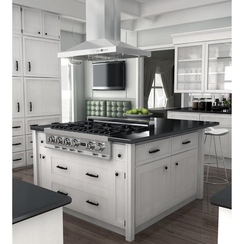 ZLINE Island Mount Range Hood in Stainless Steel