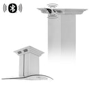 Products ZLINE Island Mount Range Hood in Stainless Steel with Built-in CrownSound‚ Bluetooth Speakers