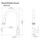ZLINE Monet Kitchen Faucet with Color Options