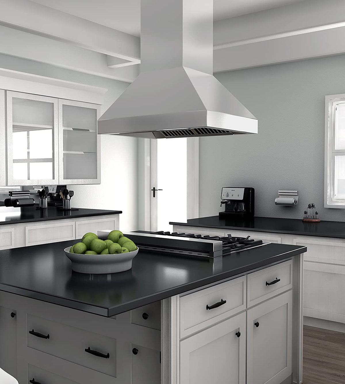 ZLINE Outdoor Island Mount Range Hood in Stainless Steel