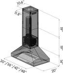 ZLINE Outdoor Island Mount Range Hood in Stainless Steel