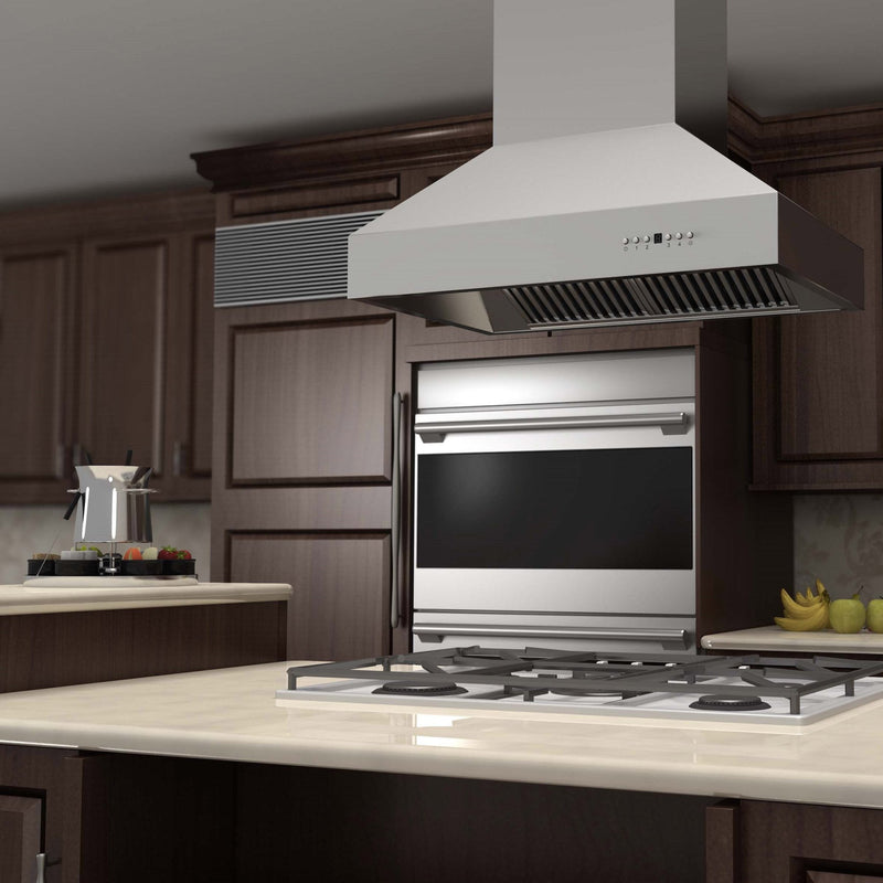 ZLINE Outdoor Island Mount Range Hood in Stainless Steel 