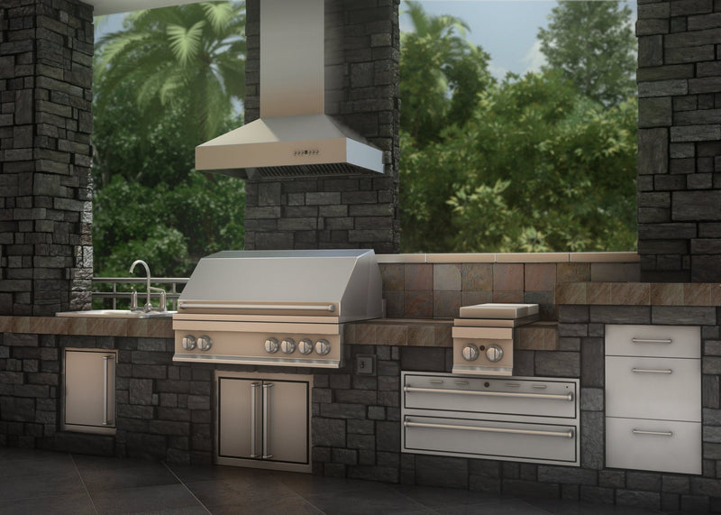 ZLINE Outdoor Wall Mount Range Hood in Stainless Steel