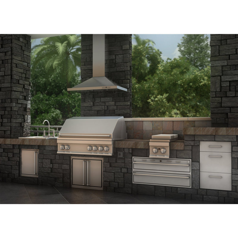 ZLINE Outdoor Wall Mount Range Hood in Stainless Steel