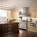 ZLINE Professional Wall Mount Range Hood in Stainless Steel with Built-in CrownSound Bluetooth Speakers - 697CRN-BT