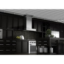 ZLINE Professional Wall Mount Range Hood in Stainless Steel with Crown Molding - KECOMCRN-30