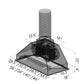 ZLINE Remote Blower Range Hood Insert in Stainless Steel 